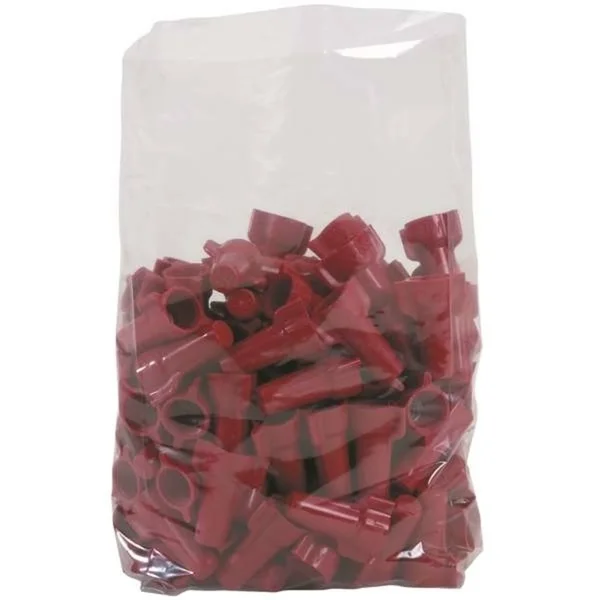 Gusseted 1 Mil Poly Bags - 9x22x6x22x18