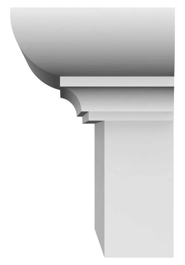 100x22 Bottom Width x 104 3/4x22 Top Width x 6 1/4x22H x 1 3/4x22P Strickland Crosshead