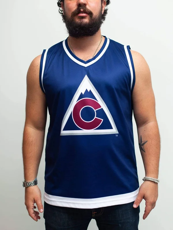 Colorado Avalanche Alternate Hockey Tank M, Navy Blue, Polyester