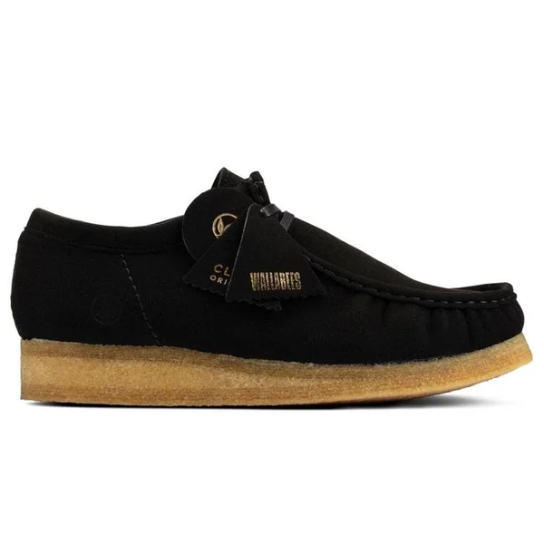 Clarks Wallabee &Black Vegan& 9 Black Vegan