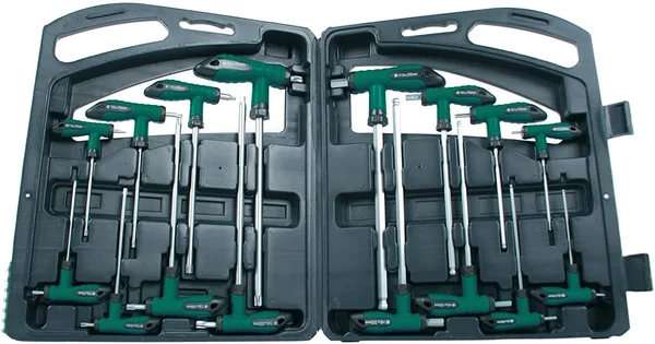 Brueder Mannesmann Tools M18190 Offset Screwdriver Set 16 Pieces