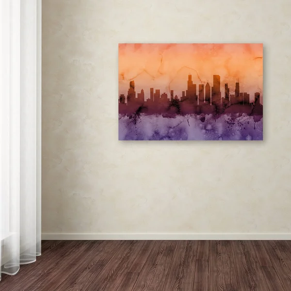Trademark Global Michael Tompsett 'Chicago Illinois Skyline III' Canvas Art
