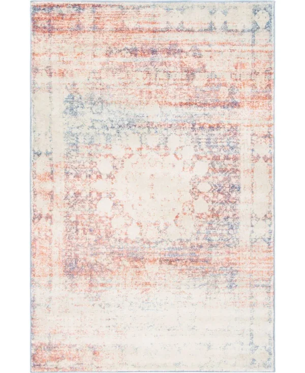 Unique Loom Rockwell Asheville Area Rug - 4& x 6& - Multi