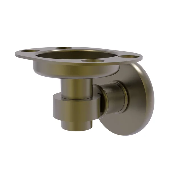 Allied Brass 2026-ABR Continental Collection Tumbler and Toothbrush Holder - Antique Brass