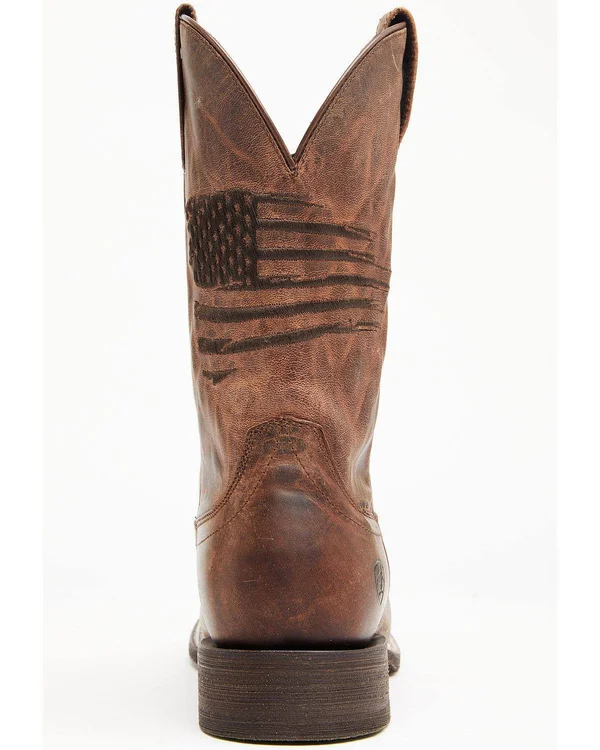 Ariat Men's Circuit Patriot Western Boots - Weathered Tan