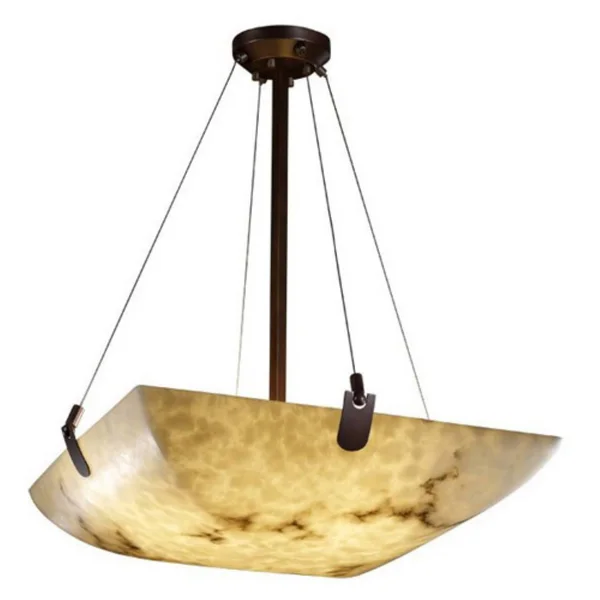 Justice Design-FAL-9622-25-MBLK-LED-5000-24 Pendant Bowl Matte Black