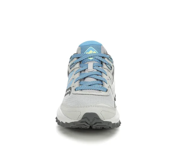 Women's Saucony Excursion TR 14 Trail Running Shoes in Grey/Blue/Yel Size 8 Wide