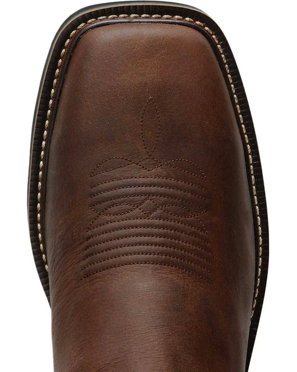 Justin Men's Stampede Driller Brown Work Boots - Steel Toe