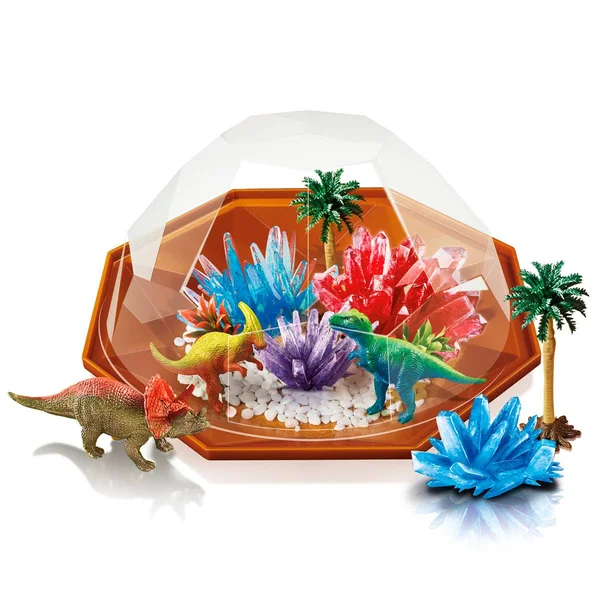4m 403926 Dino Crystal Terrarium - Mixed Colours