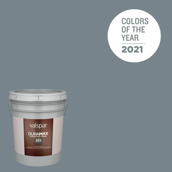 Valspar Duramax Flat Academy Gray 5001-2a Exterior Paint (5-Gallon), 5001-2A-5853