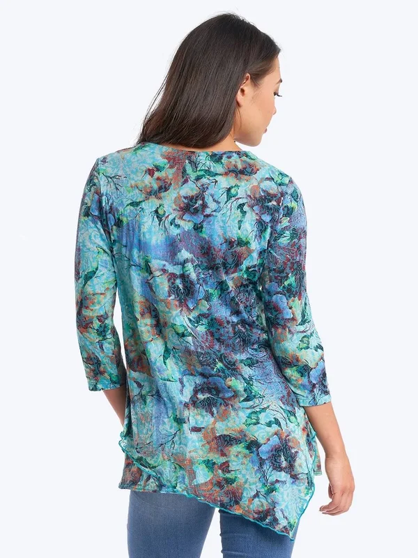 Becki Cotton Burnout Devon Tunic- Wash - Xs
