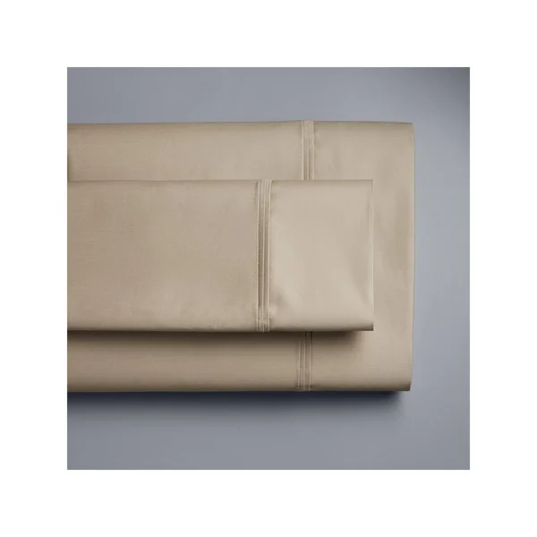 Simply Vera Vera Wang 800 Thread Count Egyptian Cotton Stripe Sheet Set or Pillowcase - Med Beige