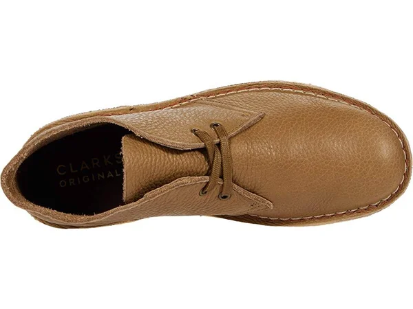 Clarks Mens Desert Boot Dark Olive Leather Size 10.5