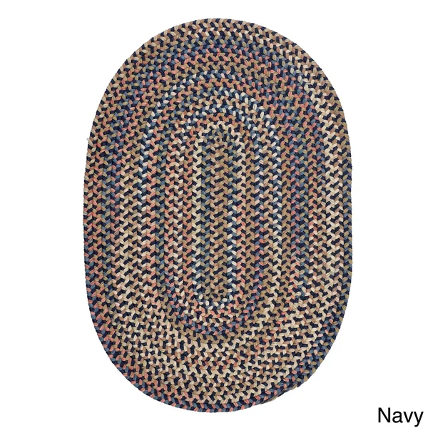 Copper Grove Coconino Braided Area Rug (Light Blue - 6& x 9& Oval)