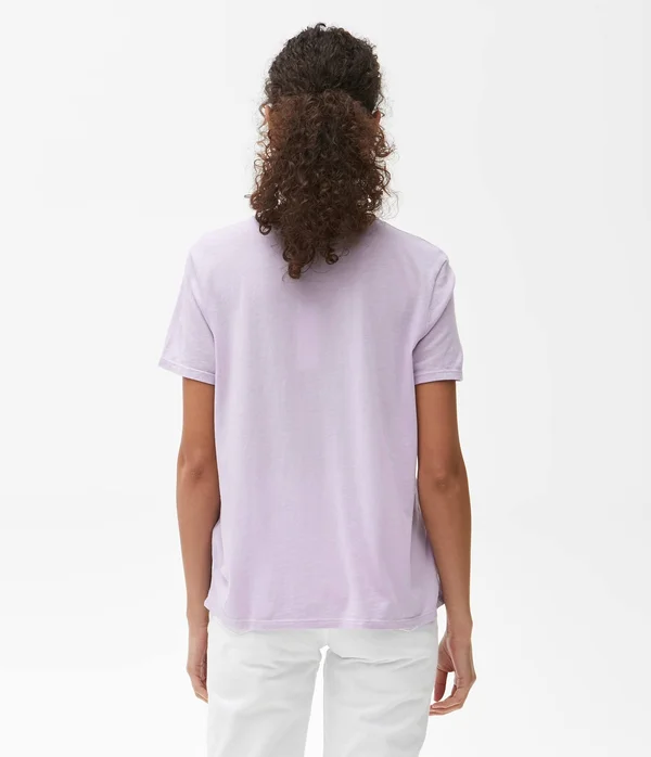 Michael Stars Brittany Relaxed Crew Tshirt in Pink - Size Large