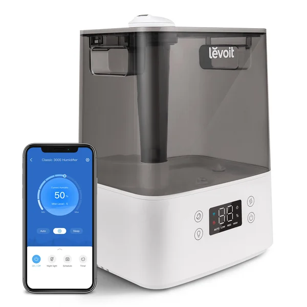 Levoit Cool Mist Humidifiers for Bedroom - 6L Smart WiFi Top Fill Ultrasonic Air