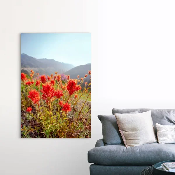 Scarlet Paintbrush - Mount Rainier National Park, Washington, Canvas Wall Art, 40x60, Great Big Canvas