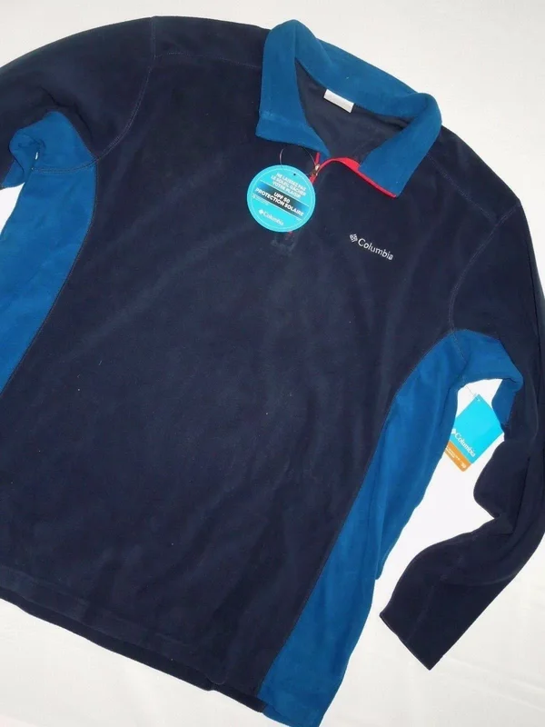 Columbia Men's Navy Klamath Range II Half Zip Pullover Fleece Size XXL