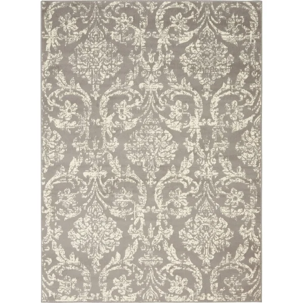 Nourison Jubilant Area Rug, Ivory/Pink, 5&3x22 x Round