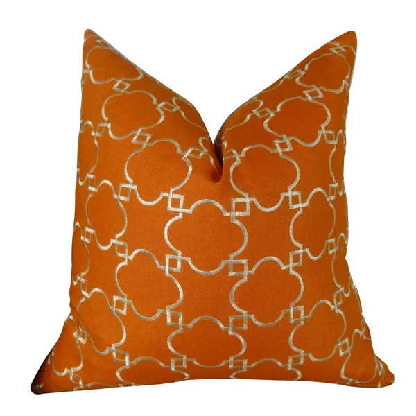 Plutus Fresh Mango Handmade Throw Pillow, Double Sided