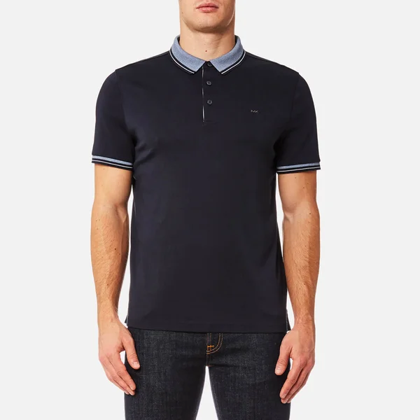 Michael Kors Greenwich Cotton Polo Shirt CB95FY220B - Xs, Blue