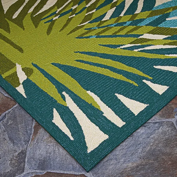 Couristan Covington Willow Branch Sage/Ivory Area Rug - 3&6x22 x 5&6x22