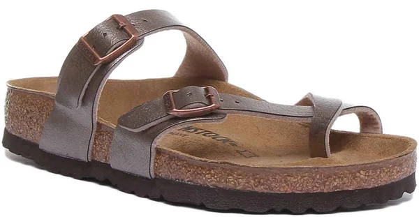 Birkenstock Mayari Birko Flor Sandals - Graceful Taupe