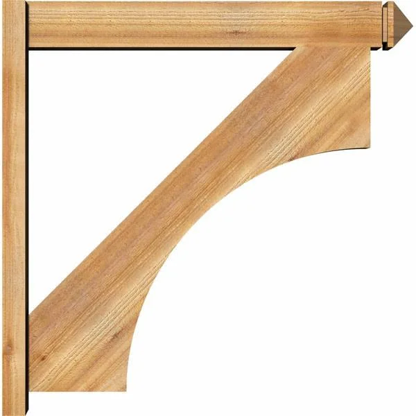 Ekena Millwork OUT06X36X36WTL03RWR 6x22W x 36x22D x 36x22H Westlake Rough Sawn Arts and Crafts Outlooker, Western Red Cedar