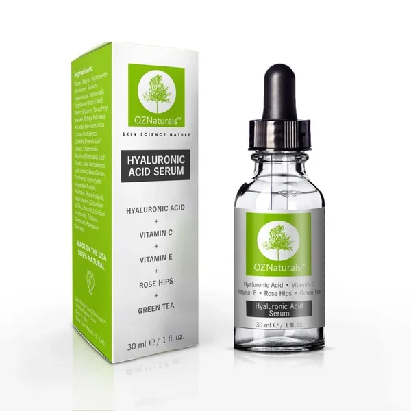 OZNaturals Anti-Aging Hyaluronic Acid Serum with Vitamin C - 1 oz.