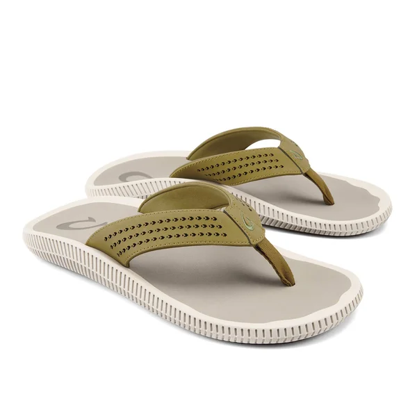 Olukai Ulele - Limu, Mineral Grey - Men’s Beach Sandals