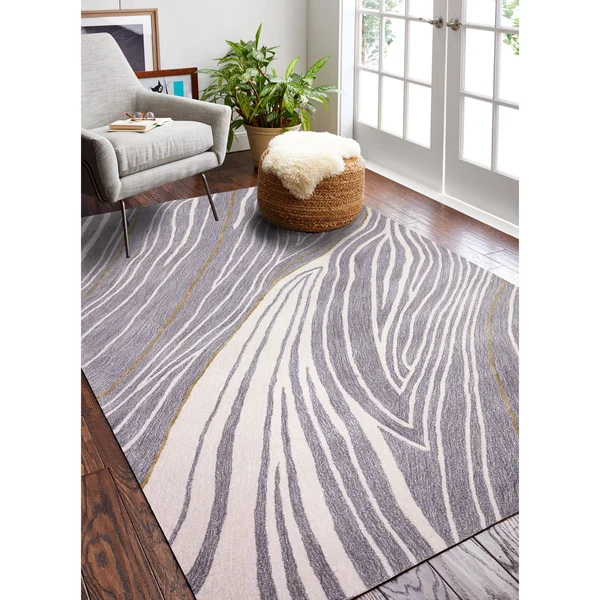 Bashian Greenwich Markus 3&9x22 x 5&9x22 Area Rug in Gray