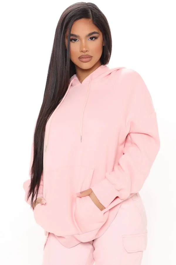Womens Dream It and Achieve It Hoodie in Pink Size X-Small by Fashion Nova