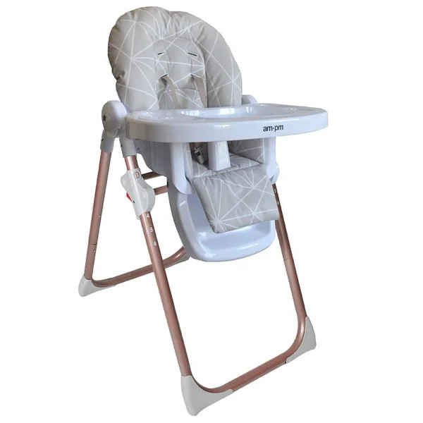 Your Babiie AM:PM by Christina Milian Fitzrovia High Chair in Geometric Mocha