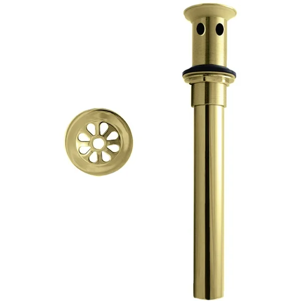 Westbrass D411A-12 High Flow Grid Drain with Overflow Holes - Oil Rubbed Bronze