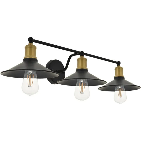 Elegant LD4033W33C Etude 3 Light Chrome Wall Sconce
