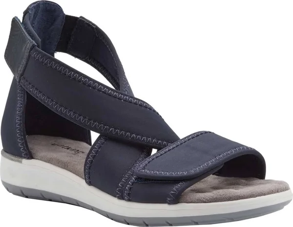Women's Walking Cradles Stardust Shoes - Navy Lycra in Size 5