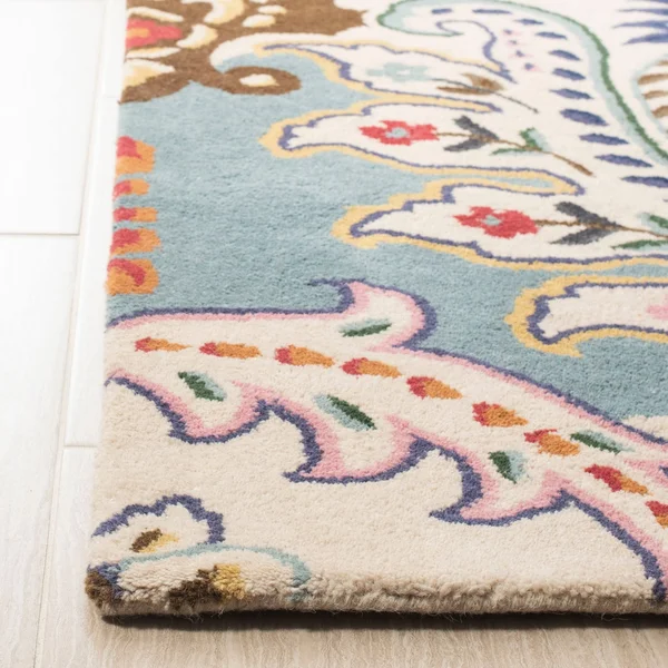 Safavieh Bella Ivory & Blue 3& x 5& Rug