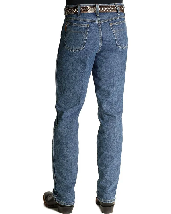 Cinch Apparel Mens Bronze Label Slim Fit Medium Stonewash Jeans, Men's, Gray