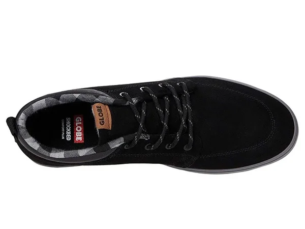 Globe GS Chukka Mens Skate 20336 - Black/Charcoal/Plaid, Size 9.5 M
