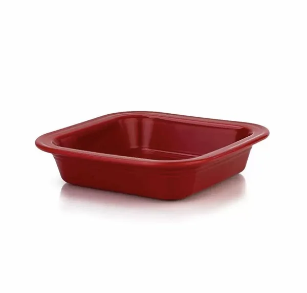 Fiesta Scarlet Square Baker - 9 in.