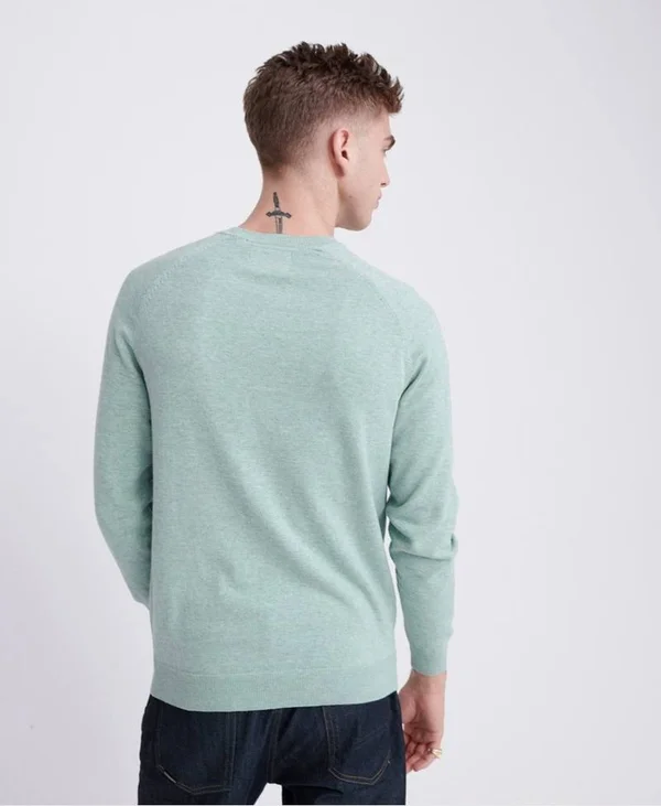 Superdry Orange Label Cotton Jumper - Green (S)