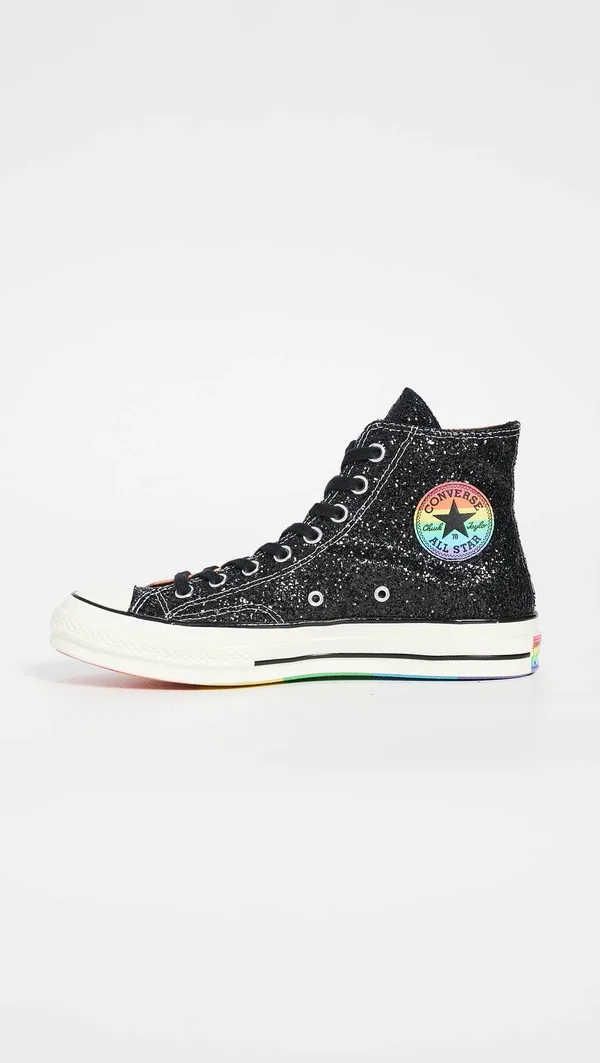 Converse Chuck Taylor 70 Hi Shoes Black/Multi Size 9.5