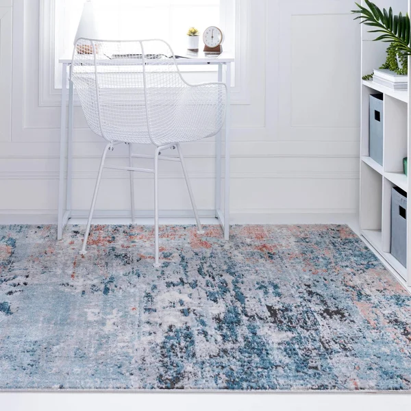 Leipzig 8x11 Multi Abstract Area Rug