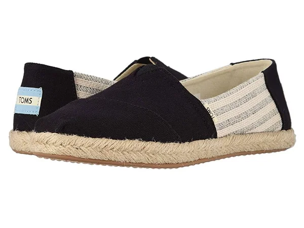 Toms Alpargata Espadrille Slip-On - Women's - Black/Cream