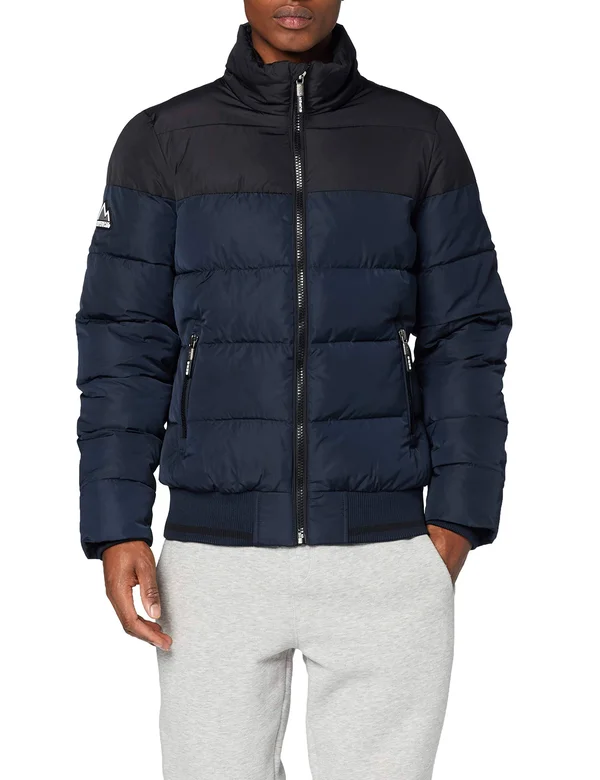 Superdry Track Sports Puffer Jacket - Eclipse Navy