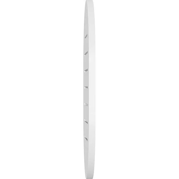 Ekena Millwork GVPVR24X4201SF 24x22W x 42x22H Vertical Round Ended Surface Mount PVC Gable Vent: Functional - w/ 3-1/2x22W x 1x22