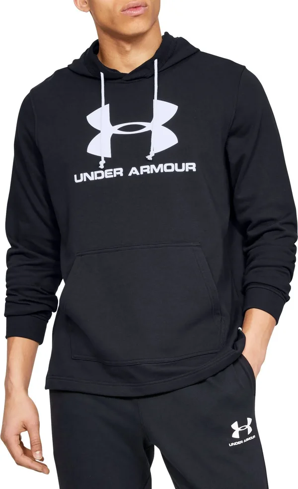 Under Armour Black Sportstyle Terry Logo Hoodie