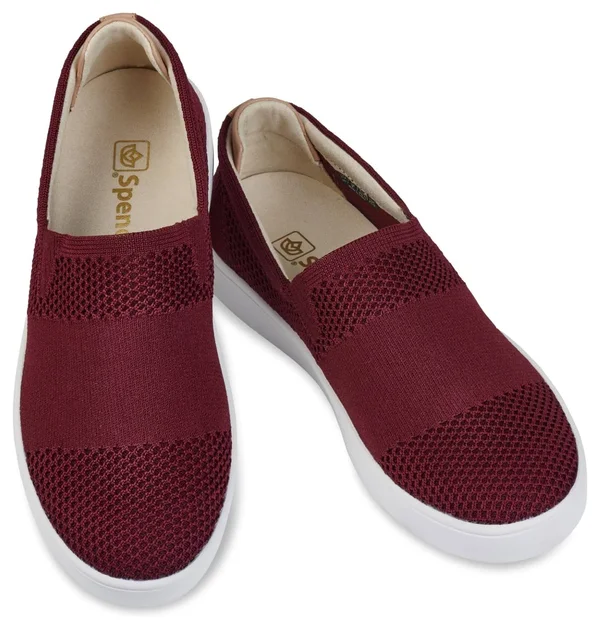 Spenco Bahama Slip-On Women's Casual Shoe Merlot - 9 Medium