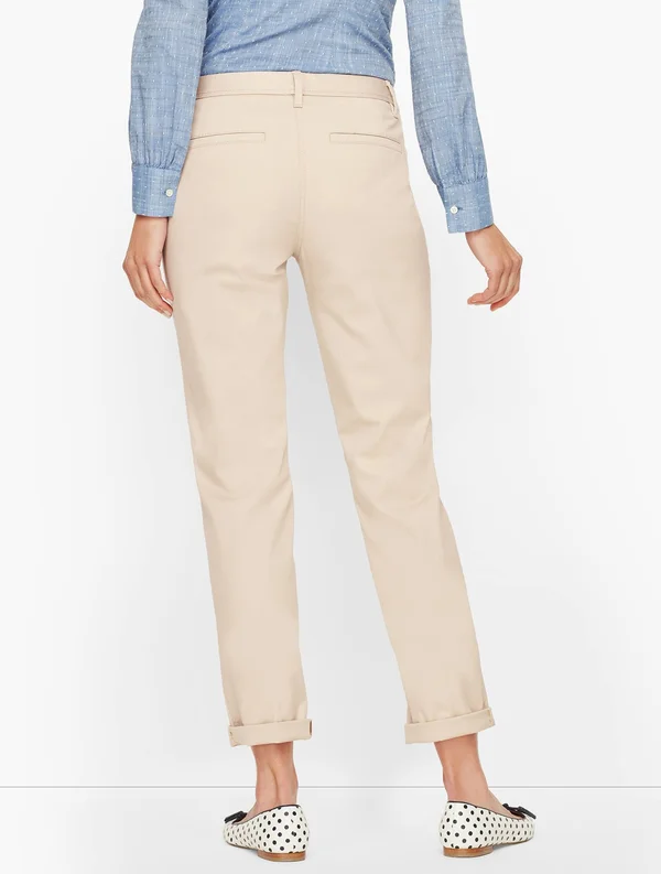Petite - Relaxed Chinos Pants - Indigo - 4 Talbots