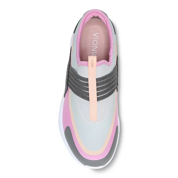 Vionic Vayda Women's Slip-On Supportive Sneaker Grey Pink - 9.5 Wide